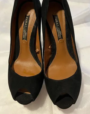 Zara Black Classic platform Heels 37 thumbnail 1