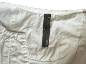 Anthropologie Women’s Somerset White Green Embroidered Cap Sleeve Mini Dress S thumbnail 4