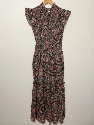 NEW Cleobella Indira Ankle Dress in Divina Print NWOT Size Small Maxi Floral thumbnail 2