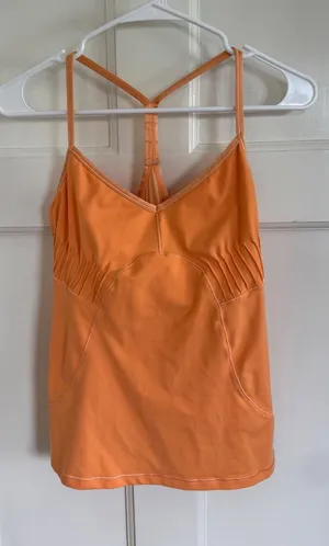Alo orange tank top thumbnail 1