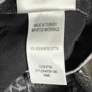Agolde Womens Dame Jeans Size 29 Wide Leg Button Fly Ditch Black Cuffed thumbnail 7