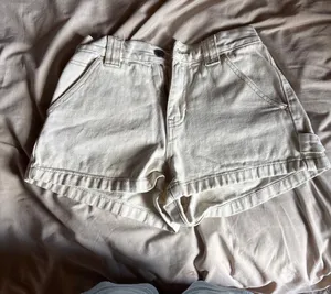 Pacsun cargo denim high waisted shorts thumbnail 1