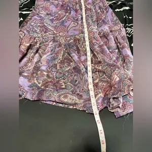FREE PEOPLE Band Of The Free Boho Paisley Purple Maxi Dress Women’s Sz S EUC thumbnail 9