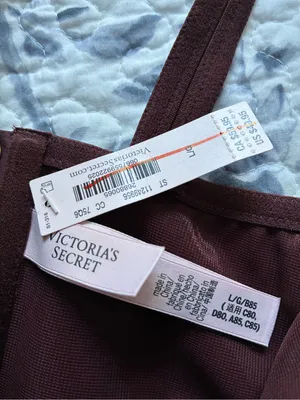 Victoria's Secret Faux Leather Mini Corset Top Lace Up, NWT, L, Burgundy Brown thumbnail 13