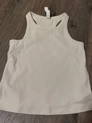lululemon athletica Cream Racerback Tank thumbnail 1