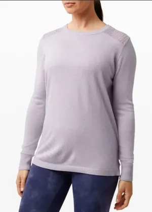 Lululemon Back to Balance Iced Iris cashmere sweater thumbnail 1