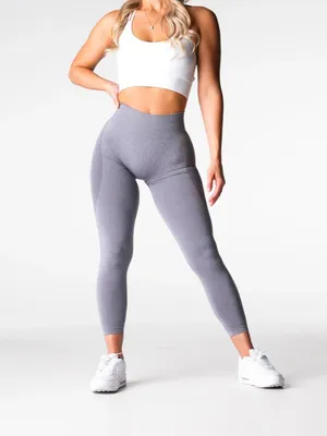 NVGTN Grey Mid Rise Contour 7/8 Leggings Size XS Workout Athletic Activewear thumbnail 2