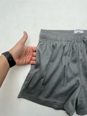 Inaka Power Womens Gray Mesh Athletic Gym Shorts Pockets Size Medium thumbnail 5