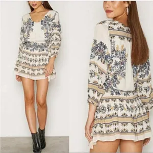 Free People Moonlight Drive Mini Boho Peasant Dress Ivory Small thumbnail 14
