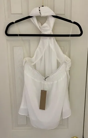 DO+BE White Halter Top thumbnail 2