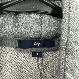 Gap‎ size Small zip up gray moto style jacket with pockets 100% cotton thumbnail 6
