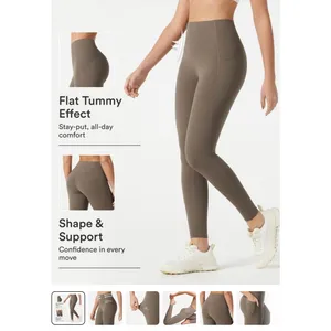 Halara High Waisted Tummy Control Pocket Workout Leggings Black Plus Size XL thumbnail 5