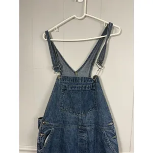 Vintage 90’s St. John’s Bay Denim Blue Bib Overalls Adjustable Straps XL Cottage thumbnail 9