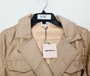Superdown Chantel Leather Romper in Nude Medium thumbnail 17
