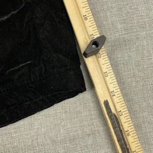 Free People Skirt Womens 10 Black Velvet‎ Mini Lined Zip Party Cocktail thumbnail 4
