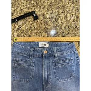 PAIGE Leenah Patch Pocket Wide Leg Jeans Adley Size 24 thumbnail 5