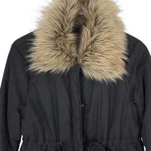Francesca’s Collection Forever Audrey Womens Faux Fur Trim Lined Parka Coat Jack thumbnail 3