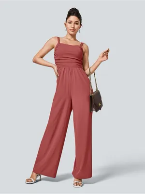 Halara 11HBB.- Breezeful™ Lace Up Pocket Quick Dry Casual Jumpsuit. thumbnail 5