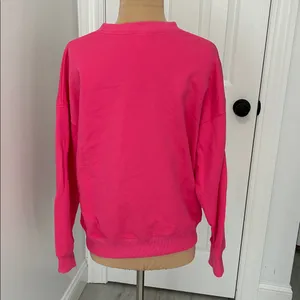 Nirvana Pink Smiley Face Sweatshirt Size M thumbnail 2