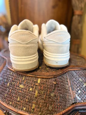 Reebok Women's Off-White and Cream Club C Chunky Platform Sneakers thumbnail 4