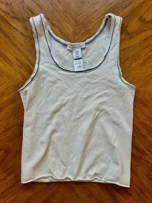 Sincerely Jules Blue and white tank thumbnail 1