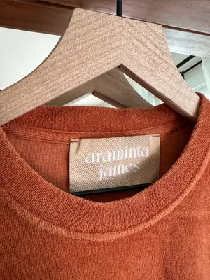 Araminta James Terry Classic Matching Set Rust S Top Shorts thumbnail 4