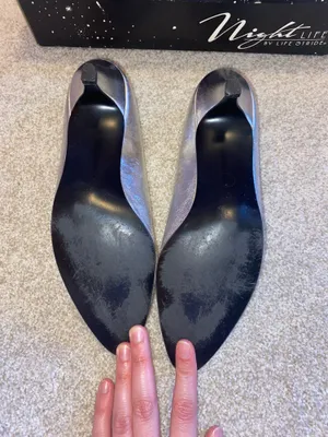 Night Life by Life Stride Vintage 80s Silver High Heels thumbnail 4