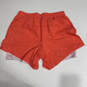 Brooks Women's Moment 5" Running Shorts 2 in 1 Athletic Orange Speckled Size XS thumbnail 5