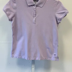 Calvin Klein Jeans Womens Lavender Purple Short Sleeve Polo Shirt Size Small thumbnail 4