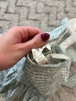 Gingham ZARA Dress Maxi Halter thumbnail 6