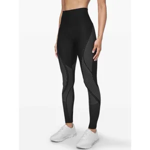 Lululemon Mapped Out High-Rise SenseKnit Tight 28" Womens 6 Black Glacier Grey thumbnail 3