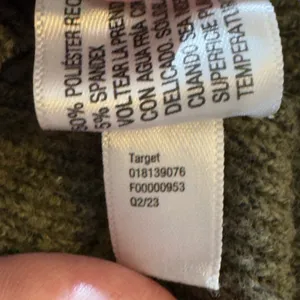 1619 | A‎ New Day Ribbed Knit Scoop Neck Crop Tank Top Olive Green Womens XS thumbnail 8