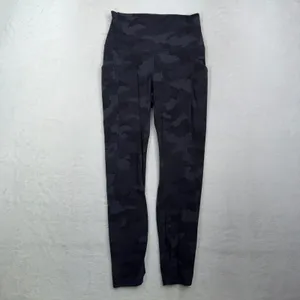 Lululemon 6 Align High Rise Pant Pockets 25" Heritage 365 Camo Deep Coal Multi thumbnail 3
