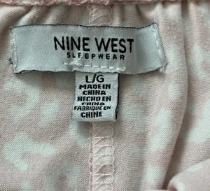Nine West Pink Camo Pajama Bottoms Size L/G thumbnail 5