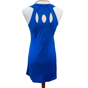Reel Legends‎ Royal Blue Cutout Back Athletic Tennis Dress Petite Small PS thumbnail 3