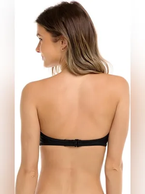 Body Glove Smoothies Convertible Bandeau Bikini Set - Black - S thumbnail 4