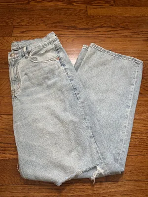 NWOT American Eagle Strigid Ripped High Waisted Stovepipe Jeans thumbnail 3