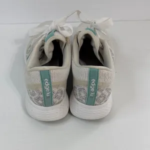 adidas Women's White Sneakers with Teal Accents thumbnail 3
