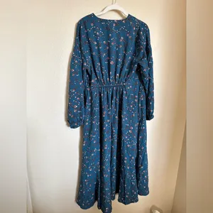Hatch The Shana‎ Midi Maternity Dress Moroccan Blue Multi Floral Size 2 Medium thumbnail 9