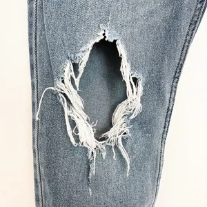 Abercrombie High Rise Distressed Mom‎ Jeans 28 Grunge Punk Retro Slouchy 90s thumbnail 4