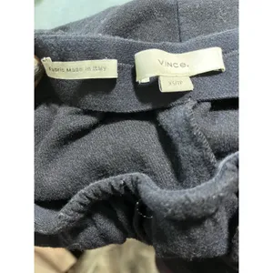 Vince Italian Wool Blend Pull On Wide Leg Pants Dark Navy XS thumbnail 4