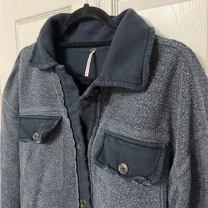 FREE‎ PEOPLE ruby fleece shacket oversized small thumbnail 2