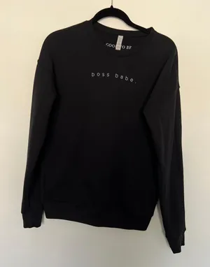 Black Boss Babe Sweatshirt thumbnail 1