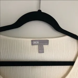 ASOS ✨scoop neck long sleeve sweater in fine knit rib✨ thumbnail 6