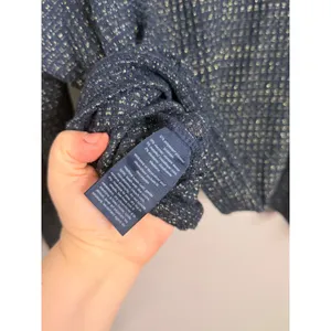 Tommy Hilfiger Women's Navy Blue Textured‎ Knit Sparkle Long Sleeve Sweater XL thumbnail 6