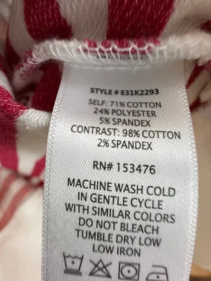 Evereve Red and Pink Tyra Striped Pullover Sweatshirt - Size - Small thumbnail 5