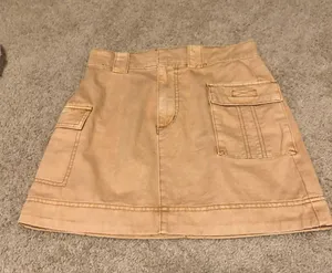 Urban Outfitters Mustard yellow cargo skirt never worn thumbnail 2