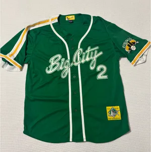 Vintage Big City Jersey Green Size L thumbnail 1