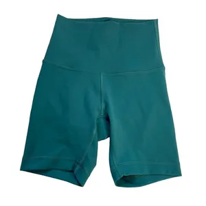 Lululemon Align High-Rise Short 6 Teal Lagoon‎ Nulu Biker Shorts Size 0 LW7BESS thumbnail 1