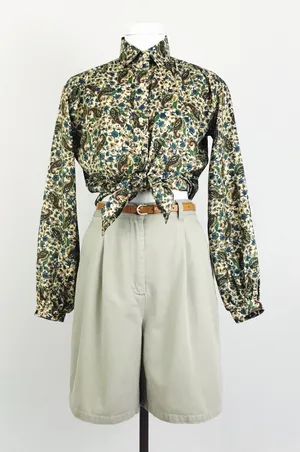 Vintage Ralph Lauren High-Waisted Cotton Shorts | Size 6 thumbnail 1